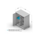 Ver imagem 6 de Balcão Fruteira Cozinha Cuiabá C/ 1 Porta e 2 Cestos Branco - Politorno