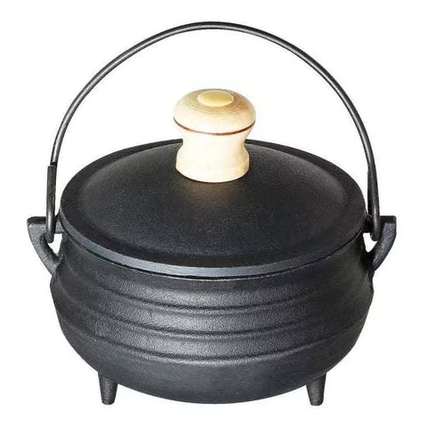 Panela Caldeirão da Bruxa Ferro Fundido Tripé Alfa Nº1 300ml
