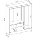 Ver imagem 5 de Guarda Roupa Flash ll Casal 6 Portas Demobile