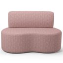 Ver imagem 3 de Sofá 2 Lugares Orgânico para Sala de Estar Living Larissa L02 Linho Rosê- Lyam Decor