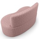 Ver imagem 7 de Sofá 2 Lugares Orgânico para Sala de Estar Living Larissa L02 Linho Rosê- Lyam Decor