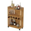 Ver imagem 2 de Aparador Luxo com Adega Ripado 4110 Nature Ofertamo