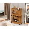 Aparador Luxo com Adega Ripado 4110 Nature Ofertamo - 1
