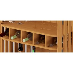 Aparador Luxo com Adega Ripado 4110 Nature Ofertamo - 3