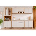 Ver imagem 1 de Cozinha Modulada Mgm 5 Peças Áurea C5p165 Cinamomo/off