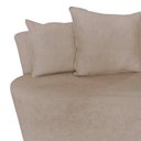 Ver imagem 4 de Kit Namoradeira + 2 Poltronas Yara Orgânica Suede Bege