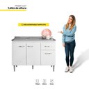 Ver imagem 2 de Balcão Gabriela De Pia 120Cm Sem Tampo 3 Portas Branco