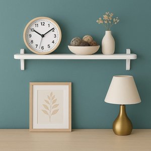Prateleira Multiuso em Mdf Branco – 60x15cm - Moderna e Fácil de Instalar