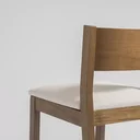 Ver imagem 7 de Banqueta Madeira Maciça Manu Branco/Nogueira