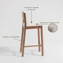 Ver imagem 4 de Banqueta Madeira Maciça Manu