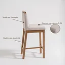 Ver imagem 4 de Banqueta Madeira Maciça Dani