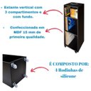 Ver imagem 2 de Estante Vertical para Discos de Vinil C/ Rodinha