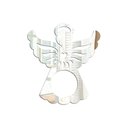 Ver imagem 1 de Porta Guardanapo Anjinho Espelhado Kit com 4 Peças 7cmx8cm - Cria Arte Laser Prata