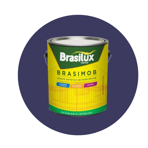 Esmalte Sintetico Brasimob Brasilux 3,6l:azul Del Rey
