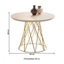 Ver imagem 3 de Mesa de Centro Perola/dourado Jb 8040 - Jb Bechara