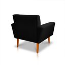 Ver imagem 4 de Kit 2 Poltronas Sala de Estar Bia Pés Palito Suede Preto M3 - Monari Design