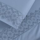 Ver imagem 1 de Jogo Cama Casal Cherry Bordado Inglês 4 Pçs Seren Lilly Home Enxovais