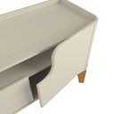 Ver imagem 3 de Rack com 160cm Cantos Arredondados 4 Portas para Tv 65 Flip 1.6 Patrimar Off White