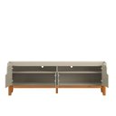 Ver imagem 2 de Rack com 160cm Cantos Arredondados 4 Portas para Tv 65 Flip 1.6 Patrimar Off White