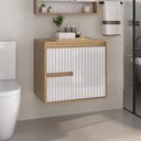 Ver imagem 2 de Gabinete para Banheiro Clarice 60 Cm com Tampo - Fabribam