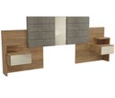 Ver imagem 1 de Cabeceira para Box com Mesa de Cabeceira G290 Kappesberg Nogueira
