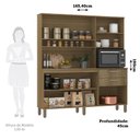 Ver imagem 2 de Cozinha Compacta 165,40cm 7 Portas e 2 Gavetas com Tampo 353 Luciane Móveis