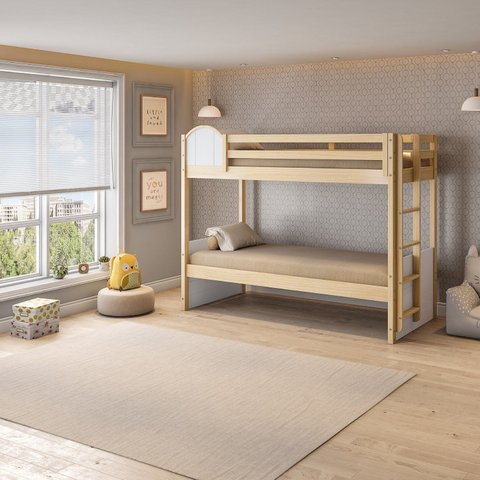 Beliche Infantil Reversível New Garden Casatema MadeiraOriginals Marrom/Branco