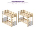 Ver imagem 6 de Beliche Infantil Reversível New Garden Casatema MadeiraOriginals Marrom/Branco