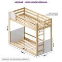 Ver imagem 4 de Beliche Infantil Reversível New Garden Casatema MadeiraOriginals Marrom/Branco