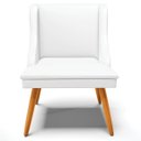 Ver imagem 7 de Cadeira Decorativa Sala de Jantar Pés Palito de Madeira Firenze PU Branco Fosco/Natural G19 - Gran B