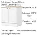 Ver imagem 5 de Cozinha Modulada 5 Pecas 272 Cm Ce377 Americana Branco Calcare Henn