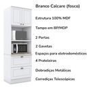 Ver imagem 7 de Cozinha Modulada 5 Pecas 272 Cm Ce377 Americana Branco Calcare Henn