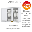 Ver imagem 6 de Cozinha Modulada 5 Pecas 272 Cm Ce377 Americana Branco Calcare Henn