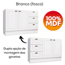 Ver imagem 3 de Cozinha Modulada 5 Pecas 272 Cm Ce377 Americana Branco Calcare Henn