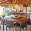 Ver mais imagens de Luminária Pendente Globo 30cm Sisal Lustre Rústico Teto Kjdd-e-622-30cm