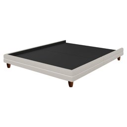 Cama Japonesa com Cabeceira Corea Queen Facthor / Bouclé Suave Off White - Sallar Home - 4
