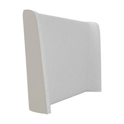 Cama Japonesa com Cabeceira Corea Queen Facthor / Bouclé Suave Off White - Sallar Home - 6