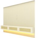 Ver imagem 6 de Home para TV Ripado 220 Supremo Rattan LED 100% MDF Off White - Gelius