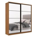 Ver imagem 1 de Guarda Roupa Casal Belga 2 Portas em Espelho Amendola Grafito Flex - Demartêz