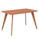 Ver imagem 1 de Mesa Jantar Retangular 1,30 sem Vidro Acerola Madeira/cinamomo