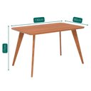 Ver imagem 4 de Mesa Jantar Retangular 1,30 sem Vidro Acerola Madeira/cinamomo