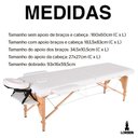 Ver imagem 7 de Maca Lorben Portátil Dobrável Estética Madeira Regulável Branco