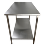 Mesa de Aço Inox Industrial 100x60x90 Cm Plano Liso Nortinox - 3