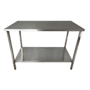 Ver imagem 2 de Mesa de Aço Inox Industrial 100x60x90 Cm Plano Liso Nortinox