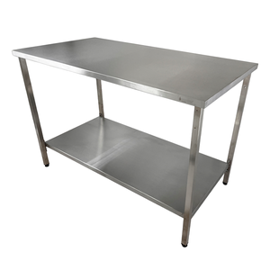 Mesa de Aço Inox Industrial 100x60x90 Cm Plano Liso Nortinox