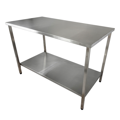Mesa de Aço Inox Industrial 100x60x90 Cm Plano Liso Nortinox