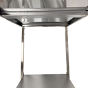 Ver imagem 5 de Mesa de Aço Inox Industrial 100x60x90 Cm Plano Liso Nortinox