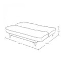 Ver mais imagens de Sofá Cama Reclinável 3 Lugares Suede Marrom Linha Retro Pés Madeira