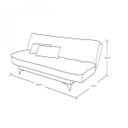 Ver imagem 7 de Sofá Cama Reclinável 3 Lugares Suede Marrom Linha Retro Pés Madeira