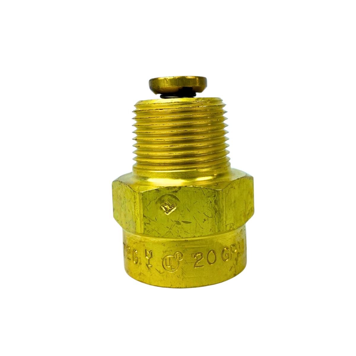 Válvula Excesso de Fluxo Rego 3/4 Npt em Latão Rego 3272g - 2